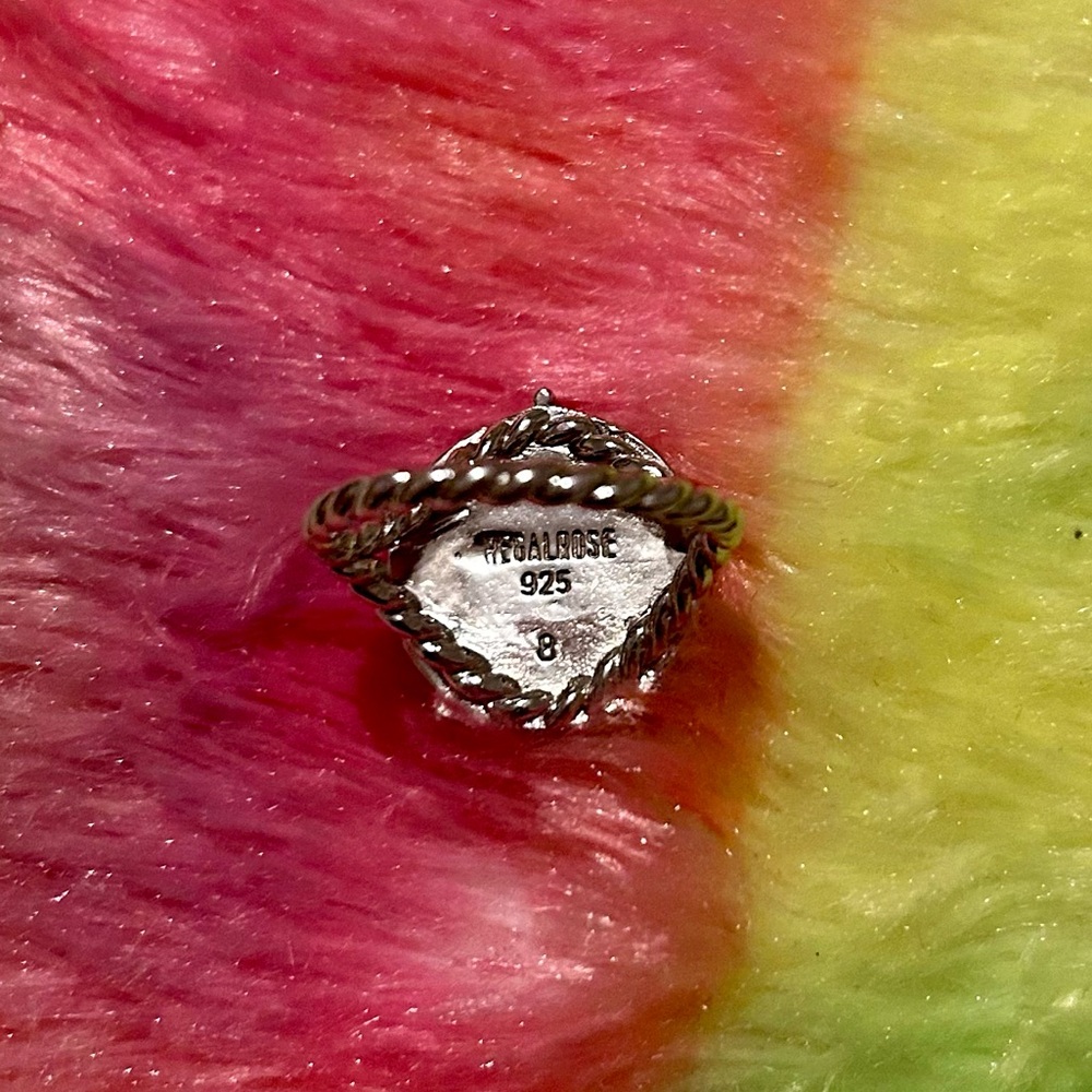 Sterling Silver Moon Face Ring - Picture 3 of 3
